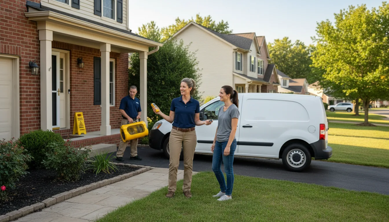 Residential water damage restoration in Brodheadsville, PA